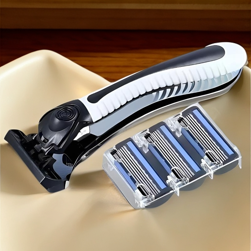 【新店福利】6层刀片男士手动剃须刀老式进口6层剃须刀片新款胡子刀