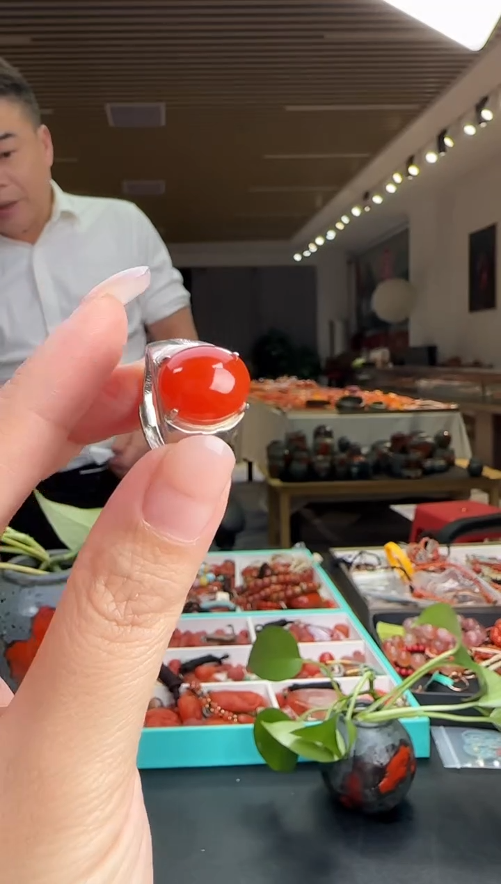 未镶嵌南红玛瑙戒指JJD1123076多样性发一