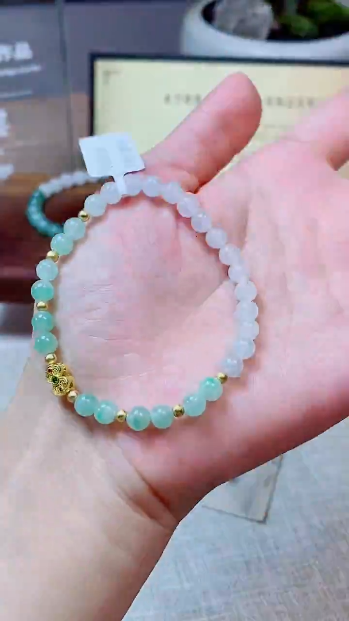 未镶嵌手串翡翠珠串