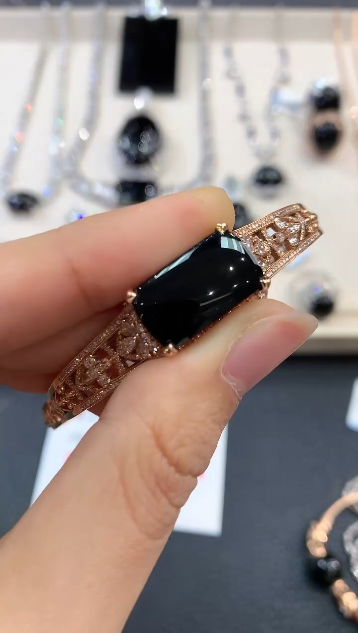 【闪购商品】翡翠手链18K金镶嵌w107   不退换