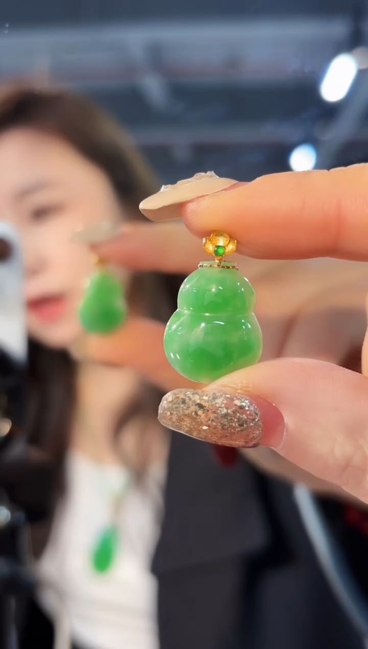 【闪购商品】翡翠颈饰18K金镶嵌缅料A货/多样性发货/一件