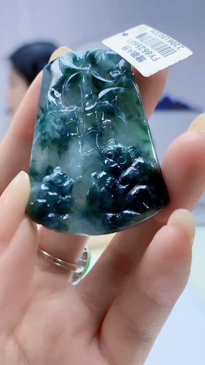 定制翡翠未镶嵌0405DD-毛货挂件102