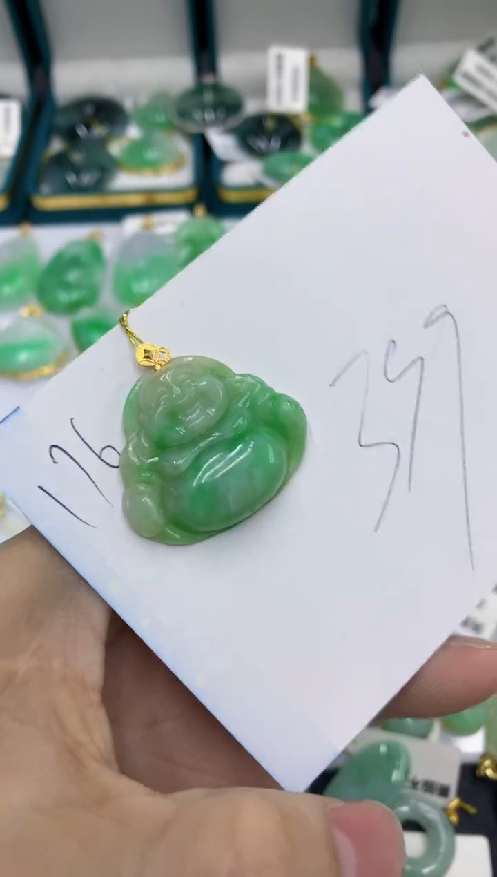 【闪购商品】翡翠颈饰18K金镶嵌1111111111