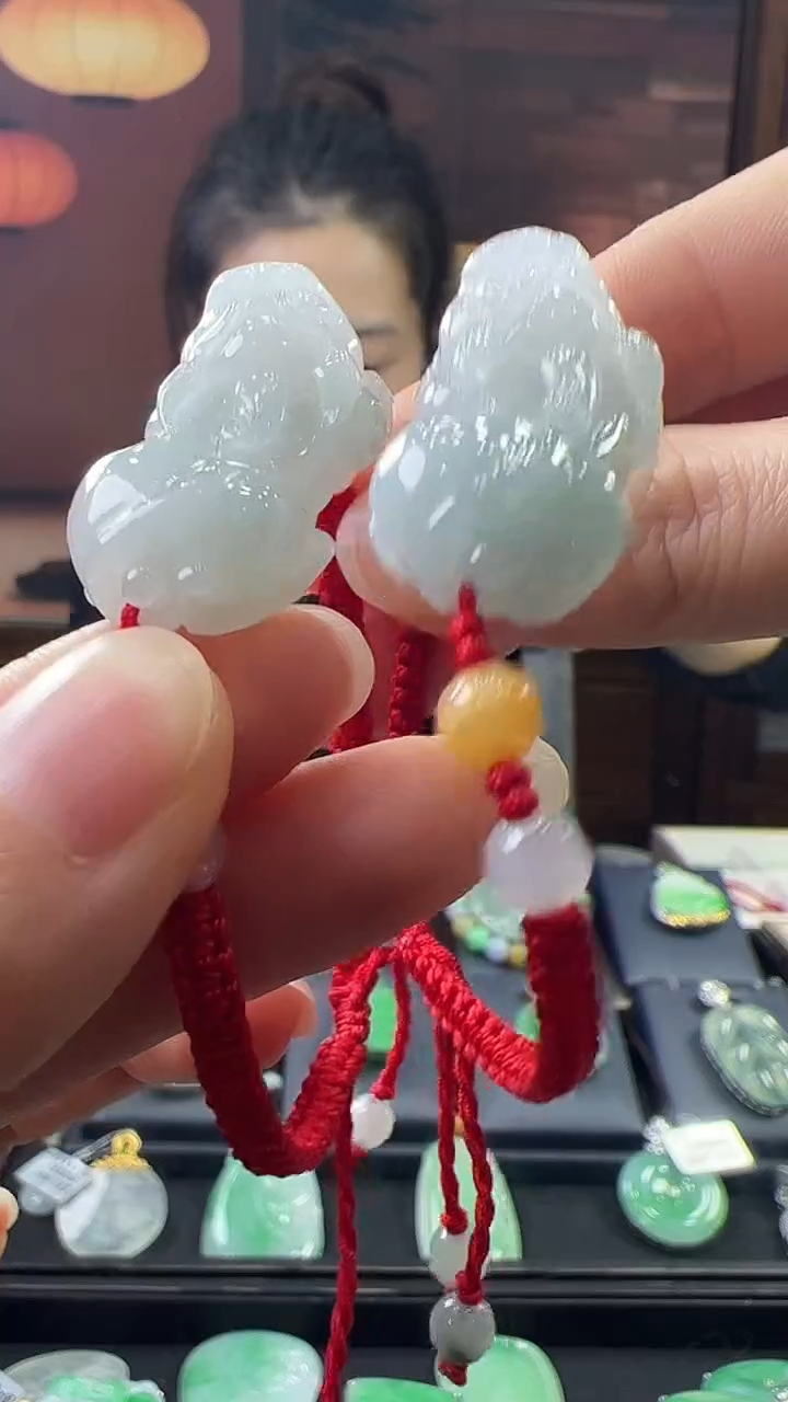 未镶嵌挂件翡翠貔貅手绳（多样性发其一）