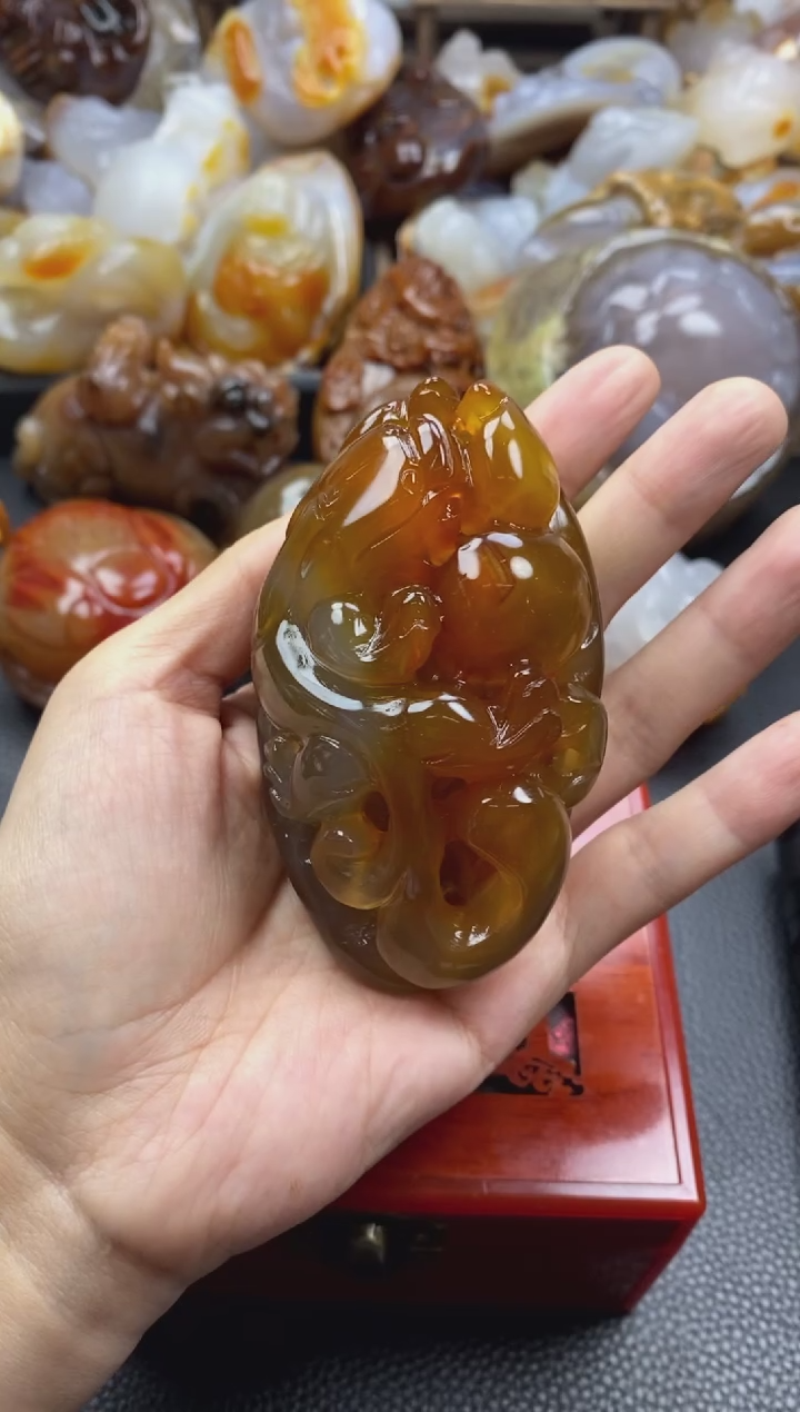 未镶嵌手把玛瑙/玉髓德**下00