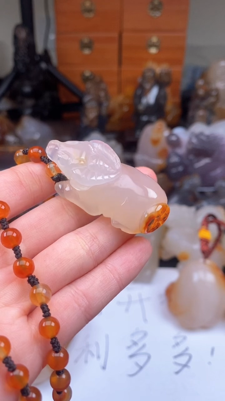 【闪购商品】玛瑙/玉髓颈饰未镶嵌AA