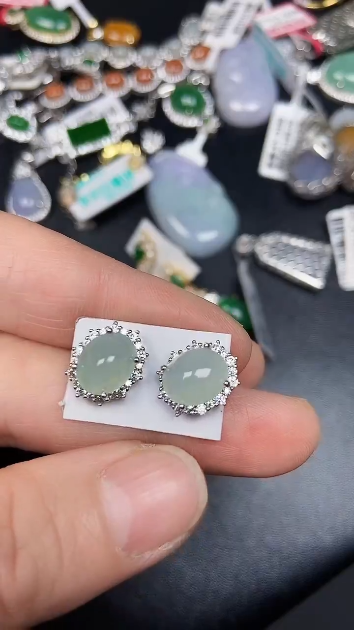 银S925镶嵌戒指翡翠2900