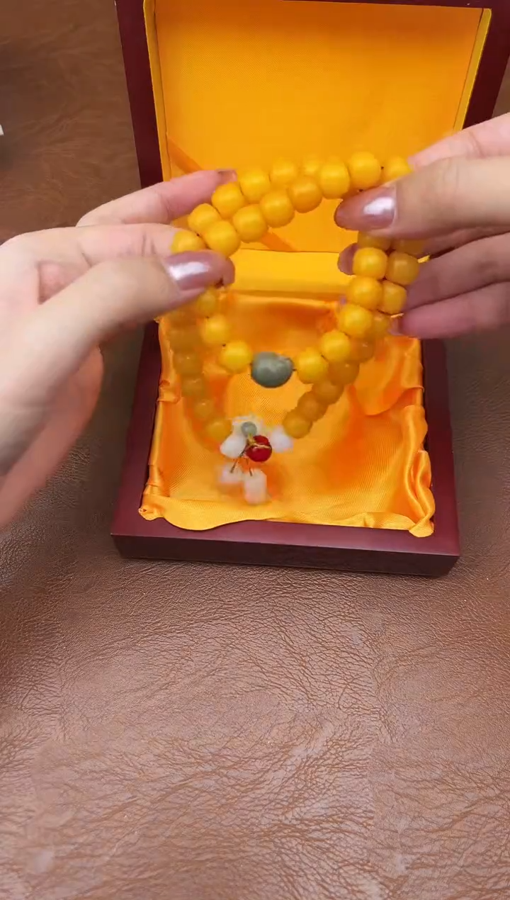 万家文玩阁黄玉菩提链接@@L050