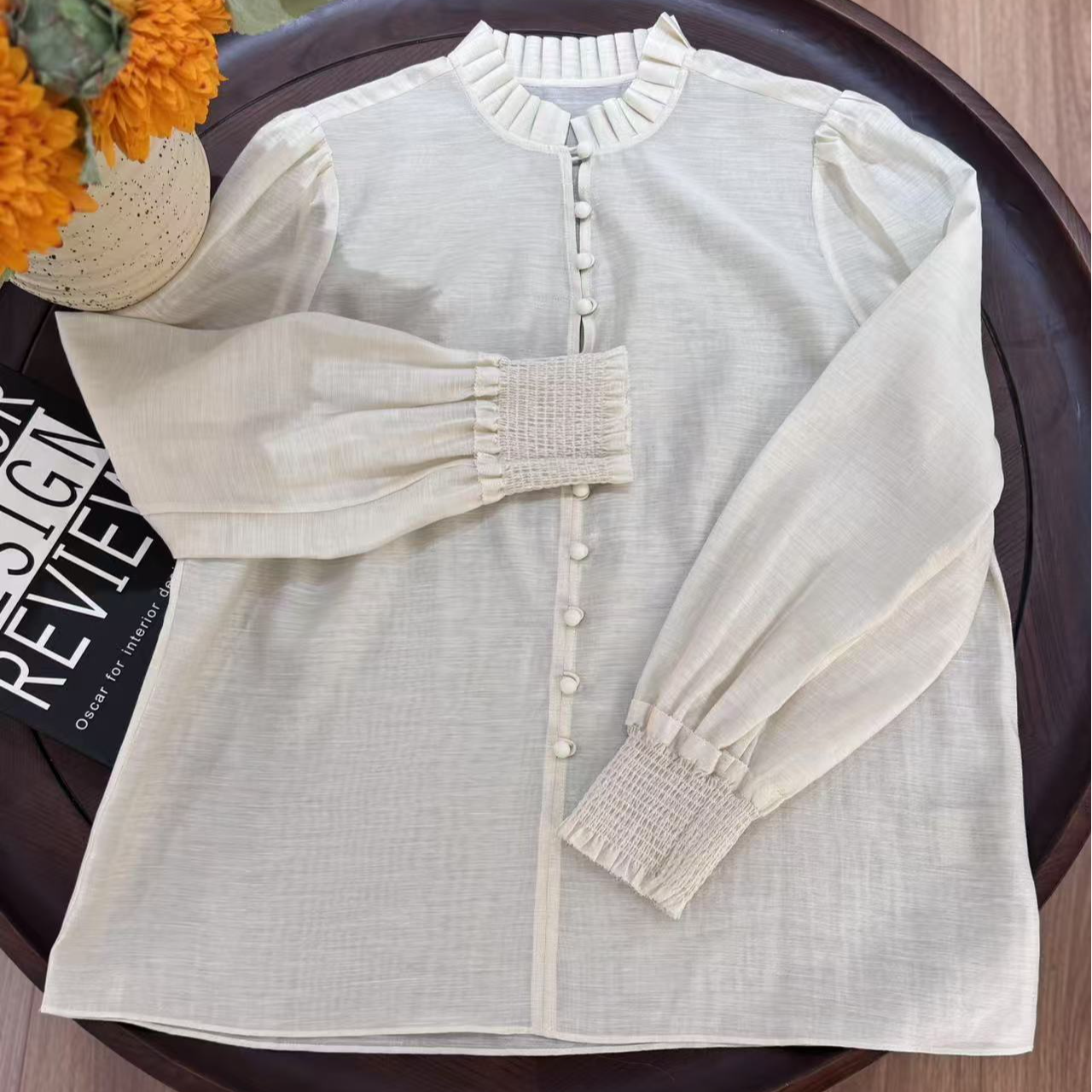 2025上新长袖白色女士舒适百搭显瘦0211