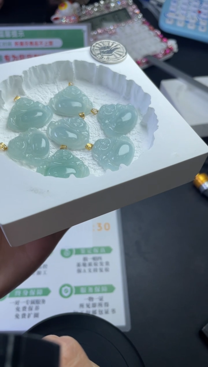 【闪购商品】翡翠颈饰18K金镶嵌YCX-YFJ00240多样性发一