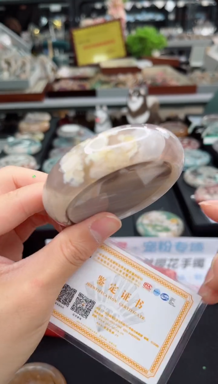 【闪购商品】石英质玉手镯未镶嵌58圈口（赠品镯心）3571240