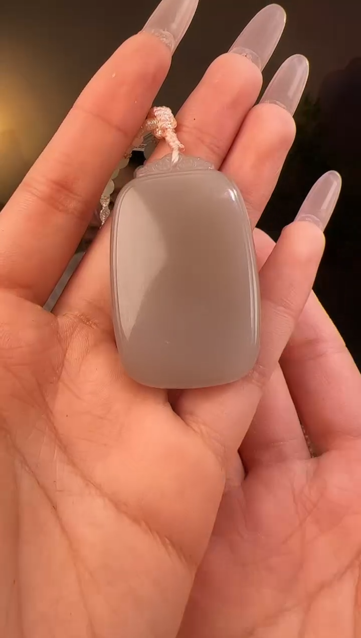 【闪购商品】和田玉颈饰未镶嵌无事牌1132带包容