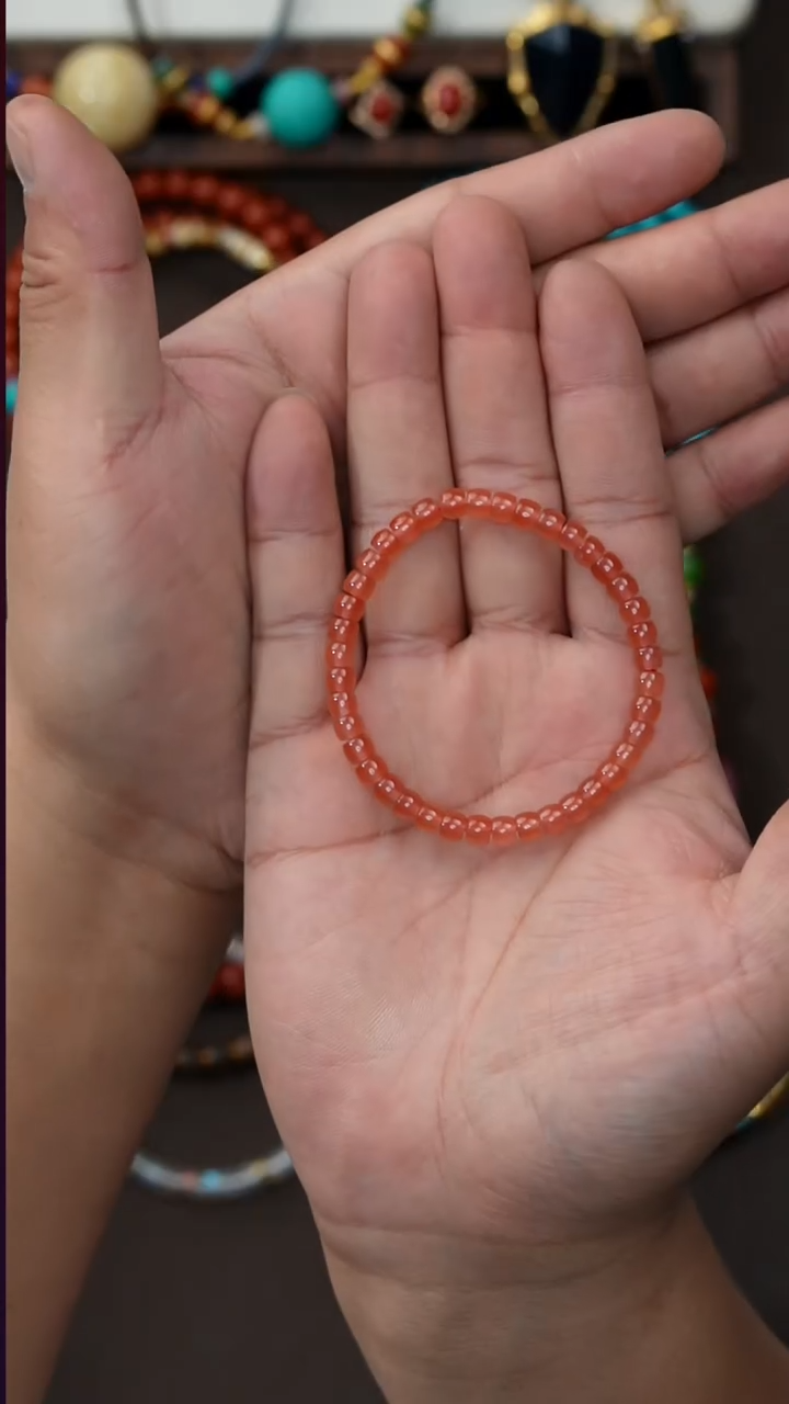 未镶嵌手串南红玛瑙云*朵南红手串