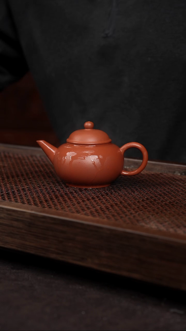 【闪购商品】紫砂茶壶朱泥标准水平