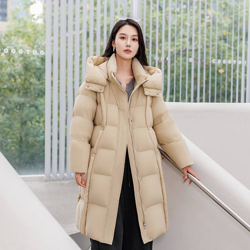 2025长款大被子时尚90鸭绒羽绒服E011