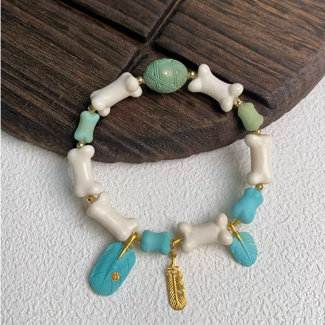  精美猛犸牙手链（自发）