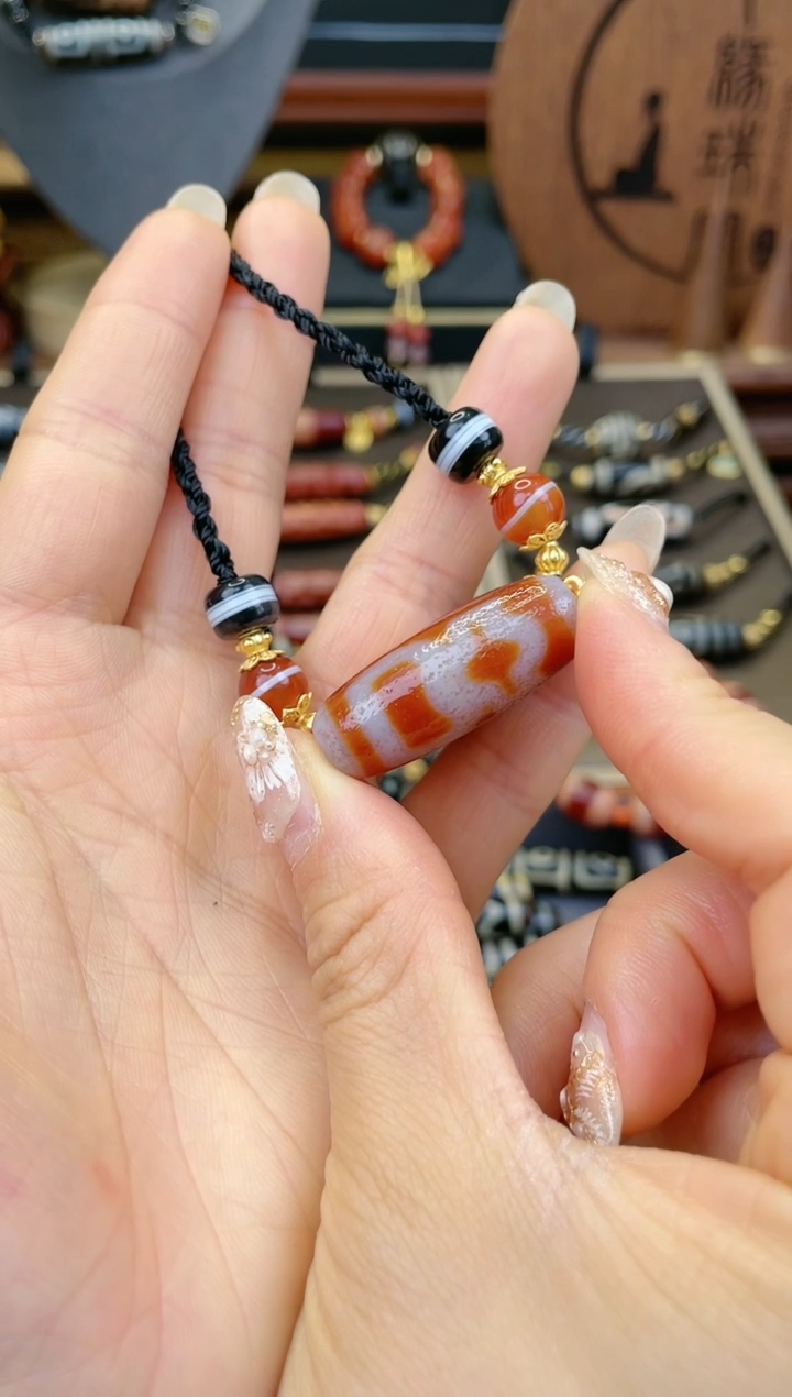 【闪购商品】玛瑙/玉髓颈饰未镶嵌美泓精品红肉一眼CC颈饰