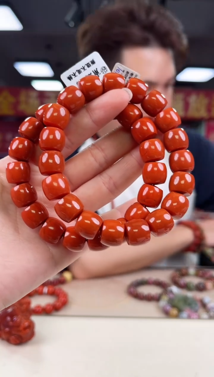 未镶嵌瓦西直切手串12+南红玛瑙（多样式发其一）