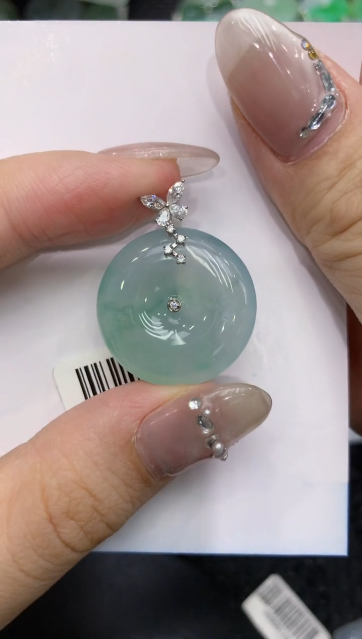 【闪购商品】翡翠颈饰18K金镶嵌222222222