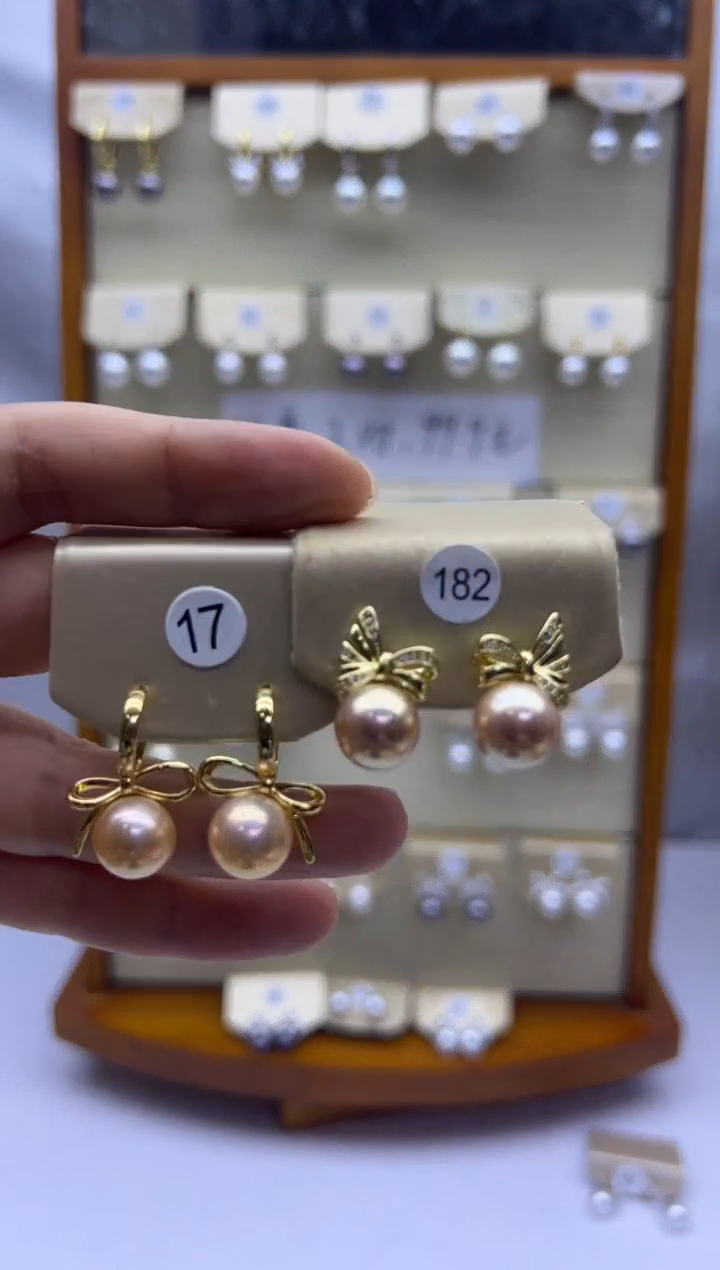 未镶嵌耳饰淡水珍珠17+182