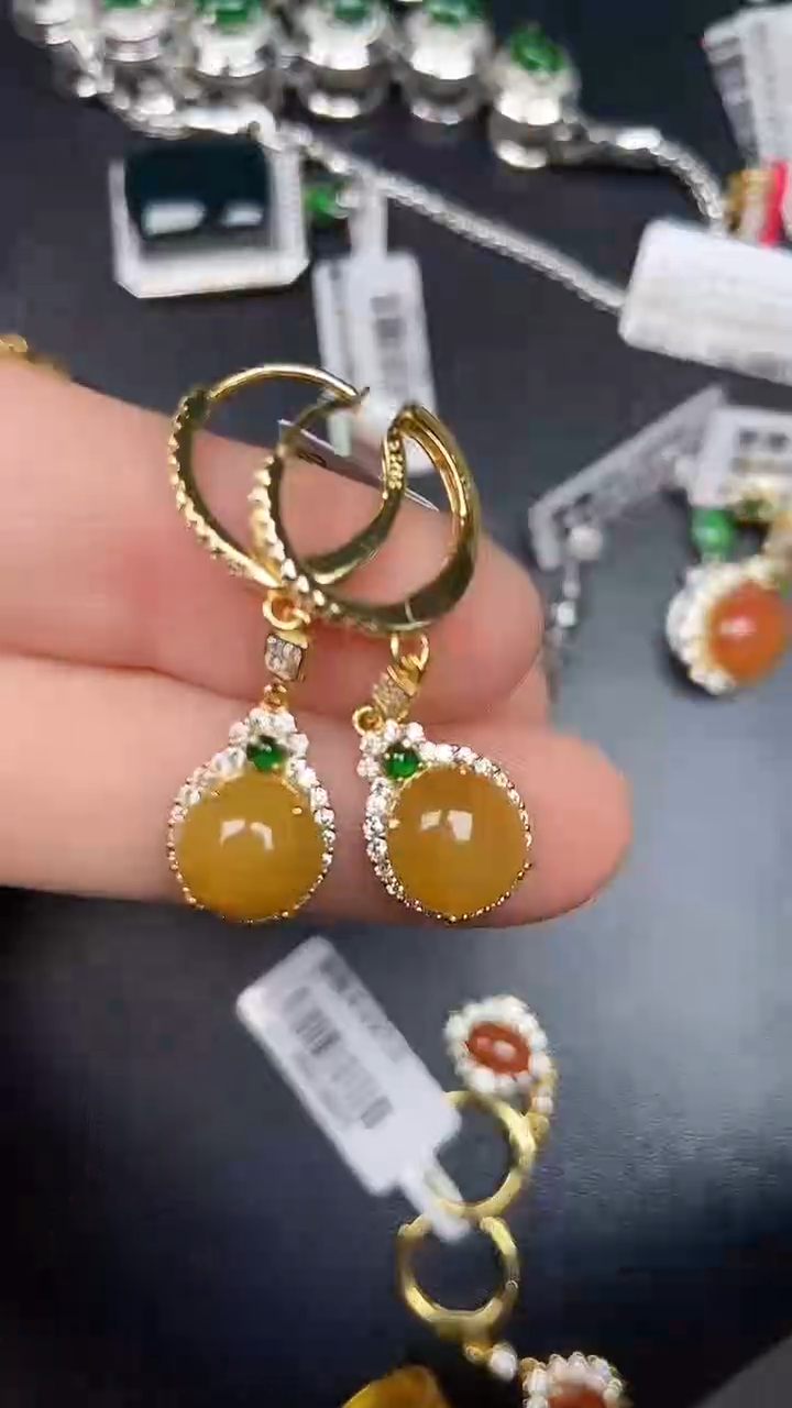 银S925镶嵌戒指翡翠4200