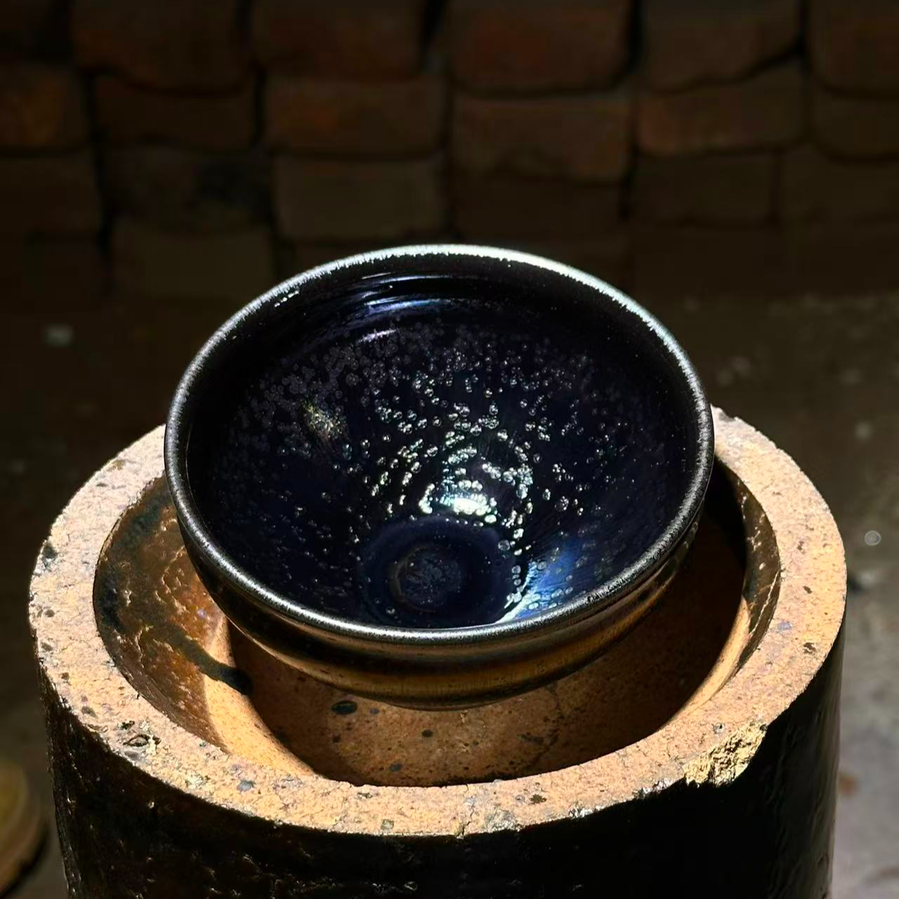 建窑建盏主人杯万像曜变