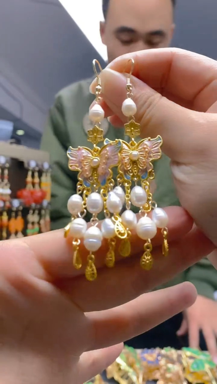 【闪购商品】淡水珍珠耳饰合金0106珍珠耳饰