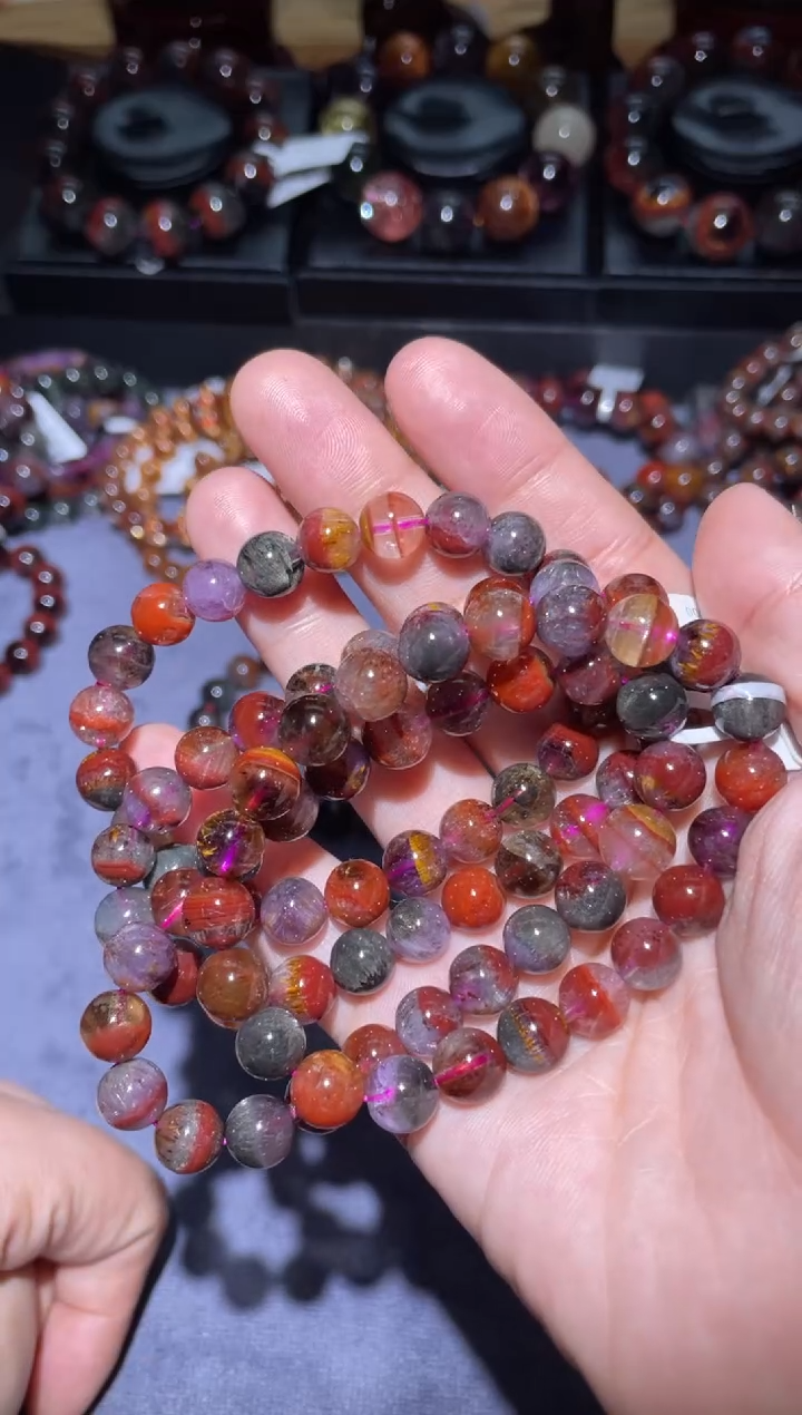 【闪购商品】水晶手链未镶嵌极光单圈8mm多样性发其一