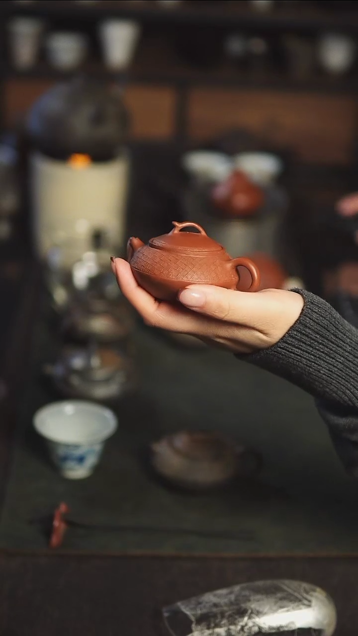 【闪购商品】潘正手作 朱泥正把壶