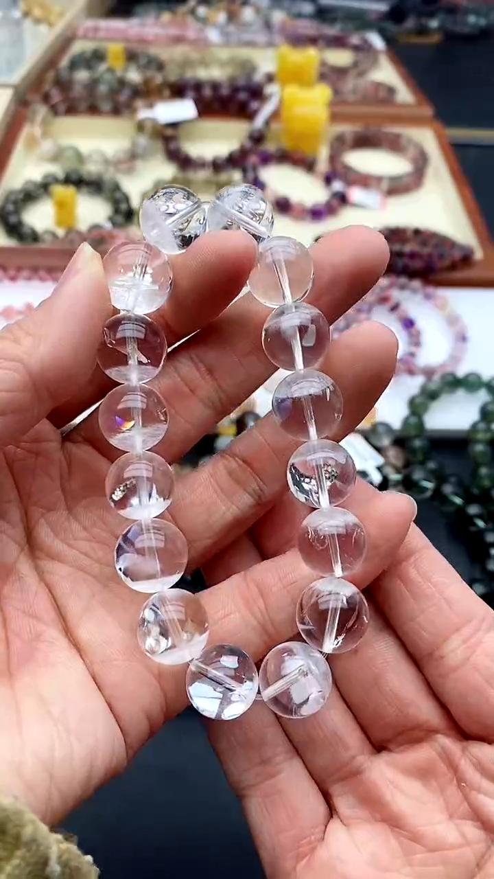 【闪购商品】水晶手链未镶嵌白幽灵七彩共生