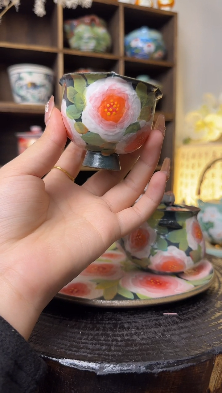 【闪购商品】石一暗夜玫瑰主人杯