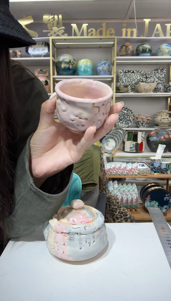 陶瓷萩烧茶杯一只装899