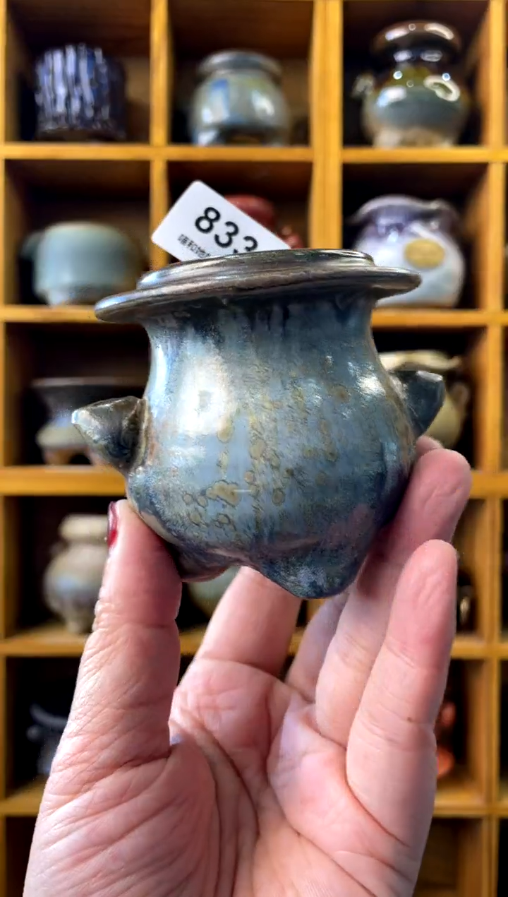 【闪购商品】陶833 内口4【喵喵团圆多肉盆】