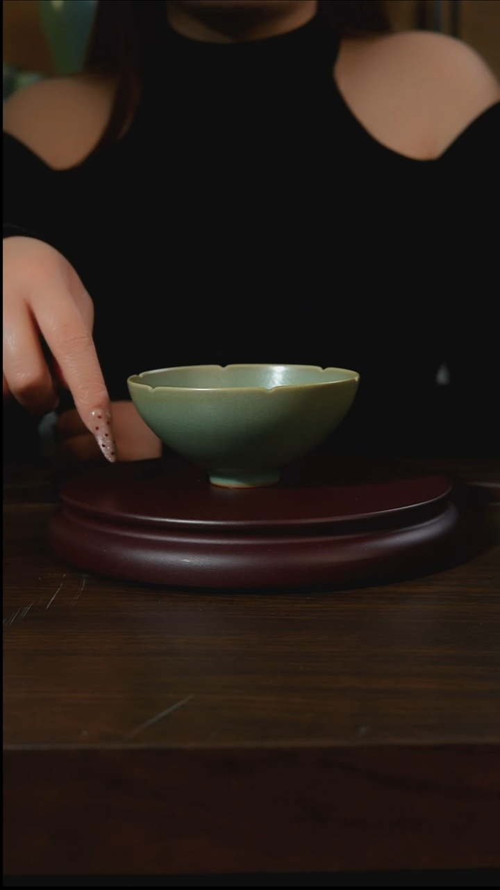 杯子瓷悟*汝州原产地原矿仿古老釉q