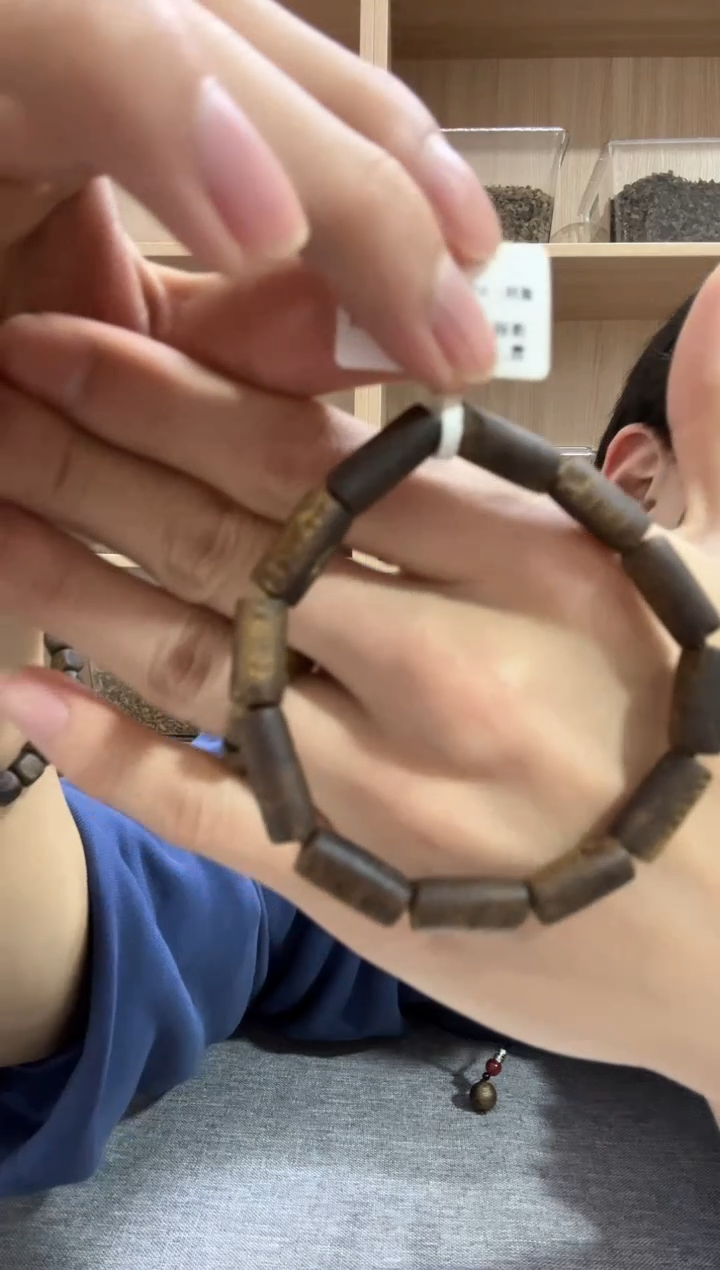 【闪购商品】沉香手串07桶珠单圈6克+ 多样性发其一