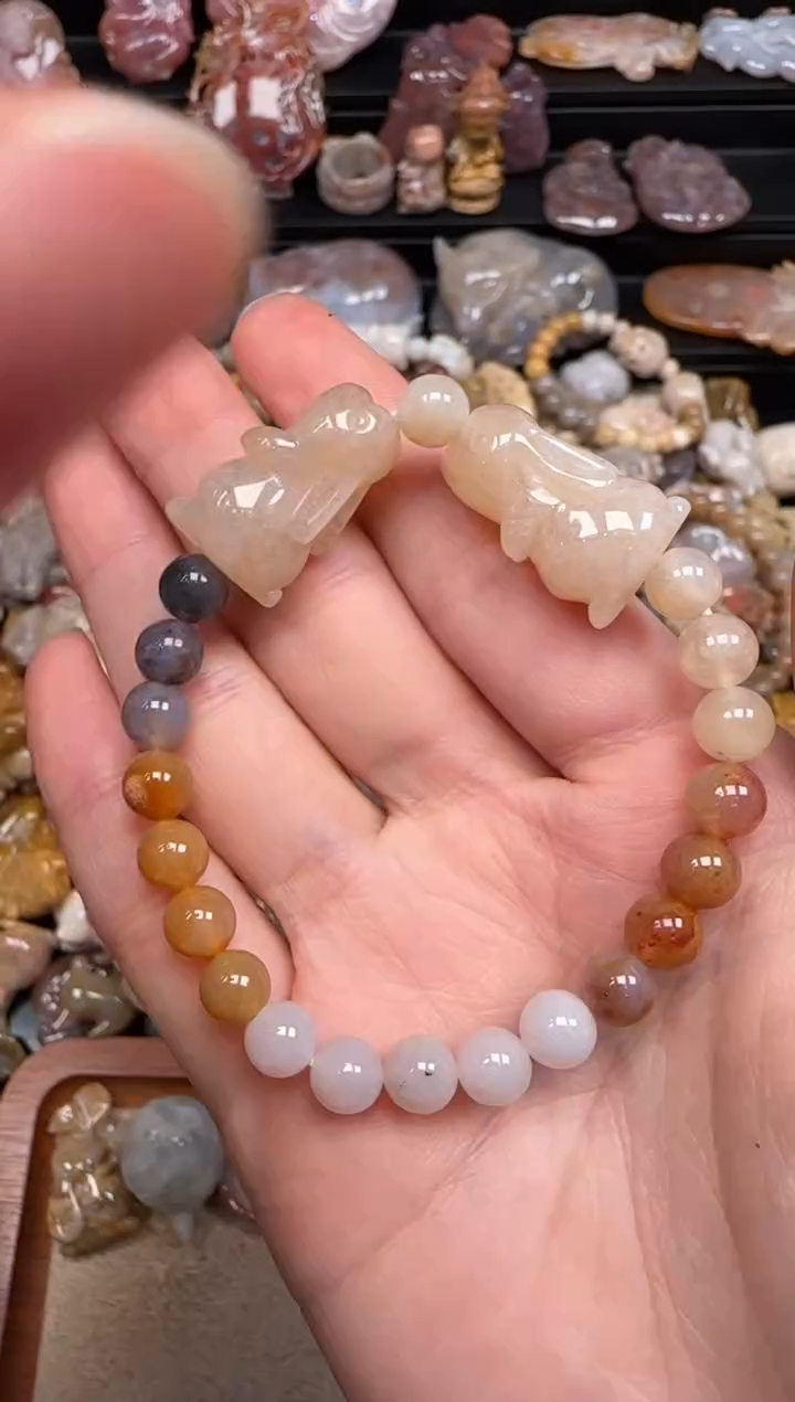 硅化珊瑚（珊瑚玉）未镶嵌颈饰356