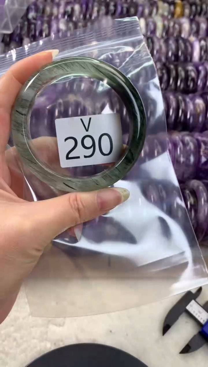 【闪购商品】水晶水晶手镯V未镶嵌290-60