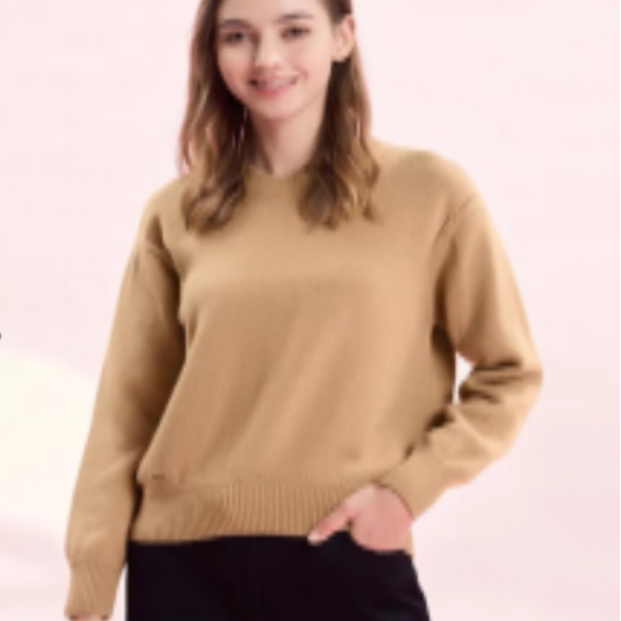 诺帝卡 透气柔软休闲圆领毛衣-22424SO011QS