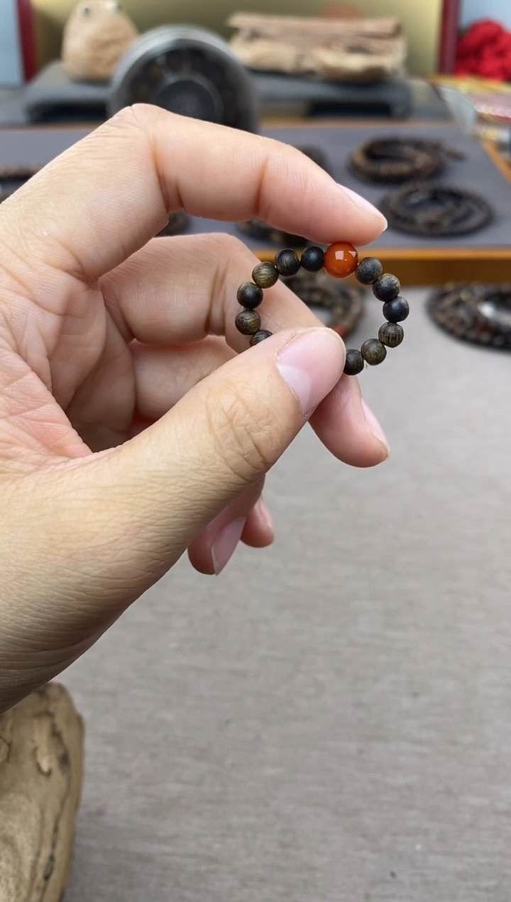 【闪购商品】沉香沉香木制品白棋戒指