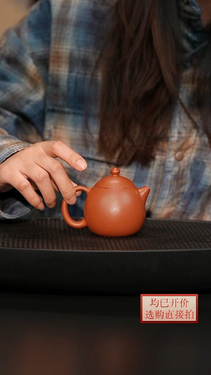 【闪购商品】老林紫砂朱泥龙蛋150cc