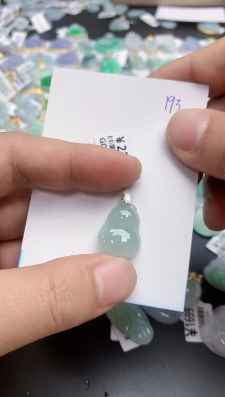 【闪购商品】翡翠颈饰18K金镶嵌天然缅甸翡翠A货