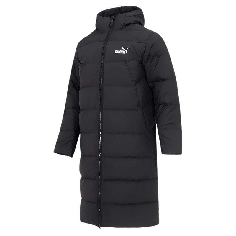 puma彪马2025冬季男子经典时尚运动夹克-黑色长款羽绒服67243501