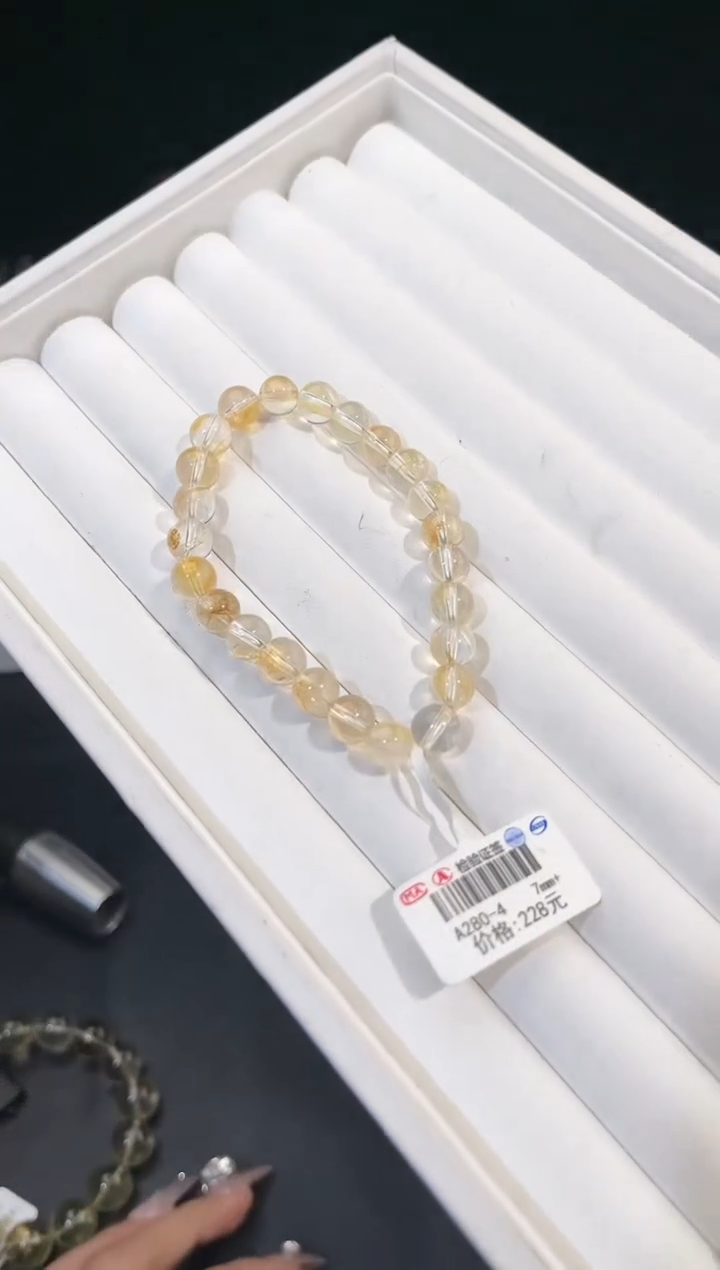 【闪购商品】水晶手链未镶嵌 多样性发一胶花7mm