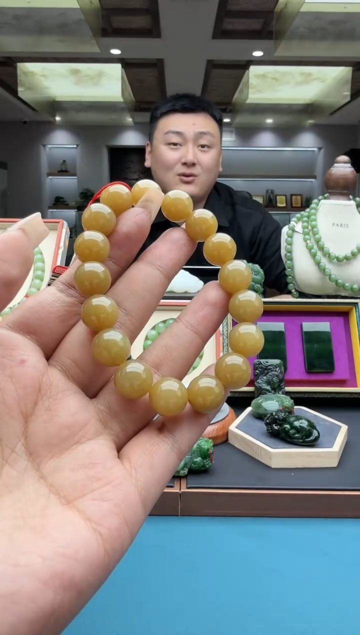 未镶嵌手串和田玉qmt12