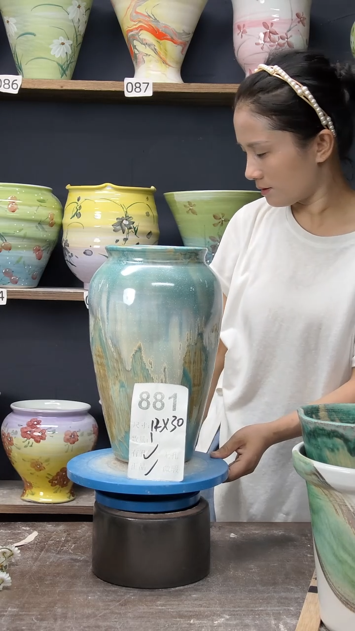 景德镇花盆默认微瑕881