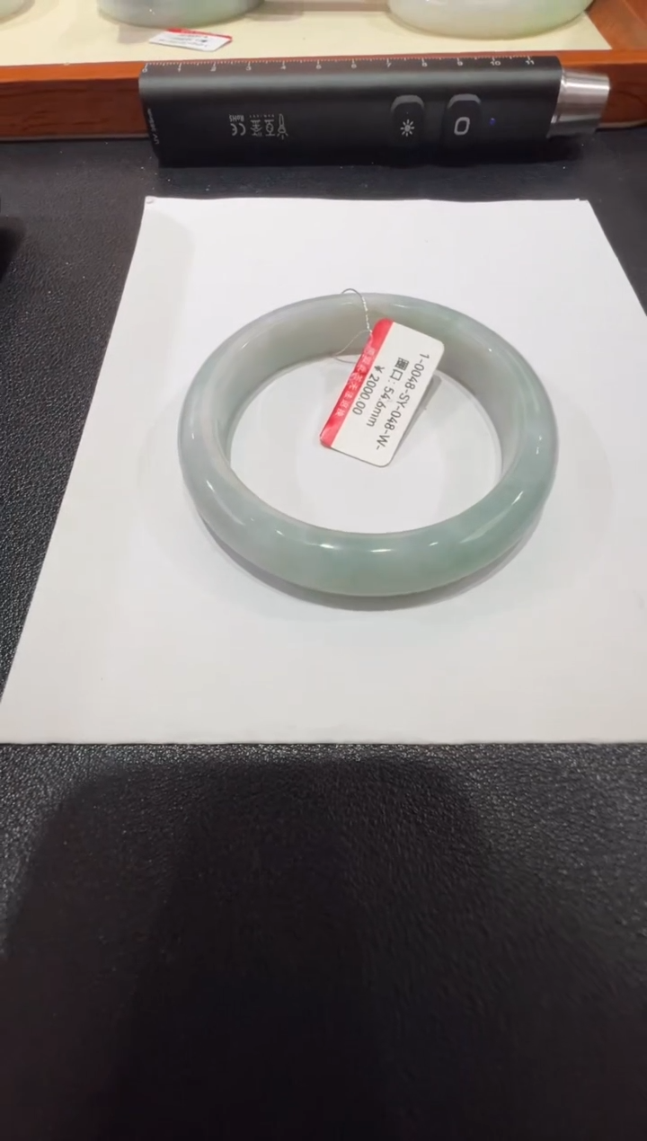 纯天然缅甸A货翡翠手镯54-55mm-48号