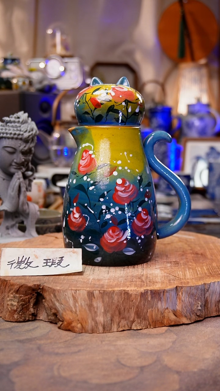 摆件玫瑰手工手绘手工手绘