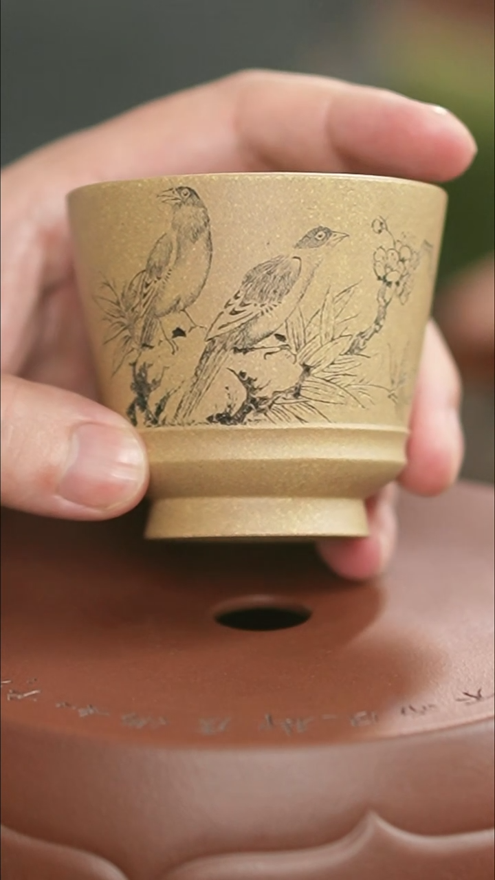 茶杯紫砂昱初-喜上眉梢