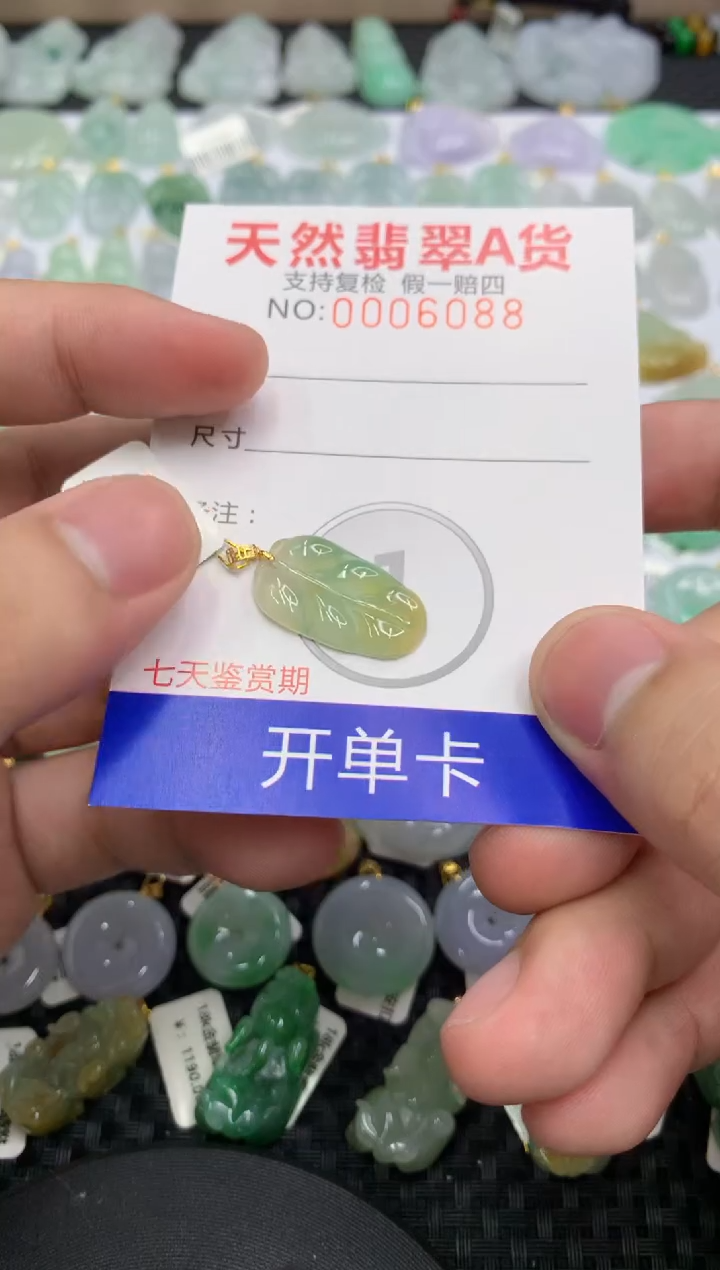【闪购商品】翡翠颈饰18K金镶嵌11111111111
