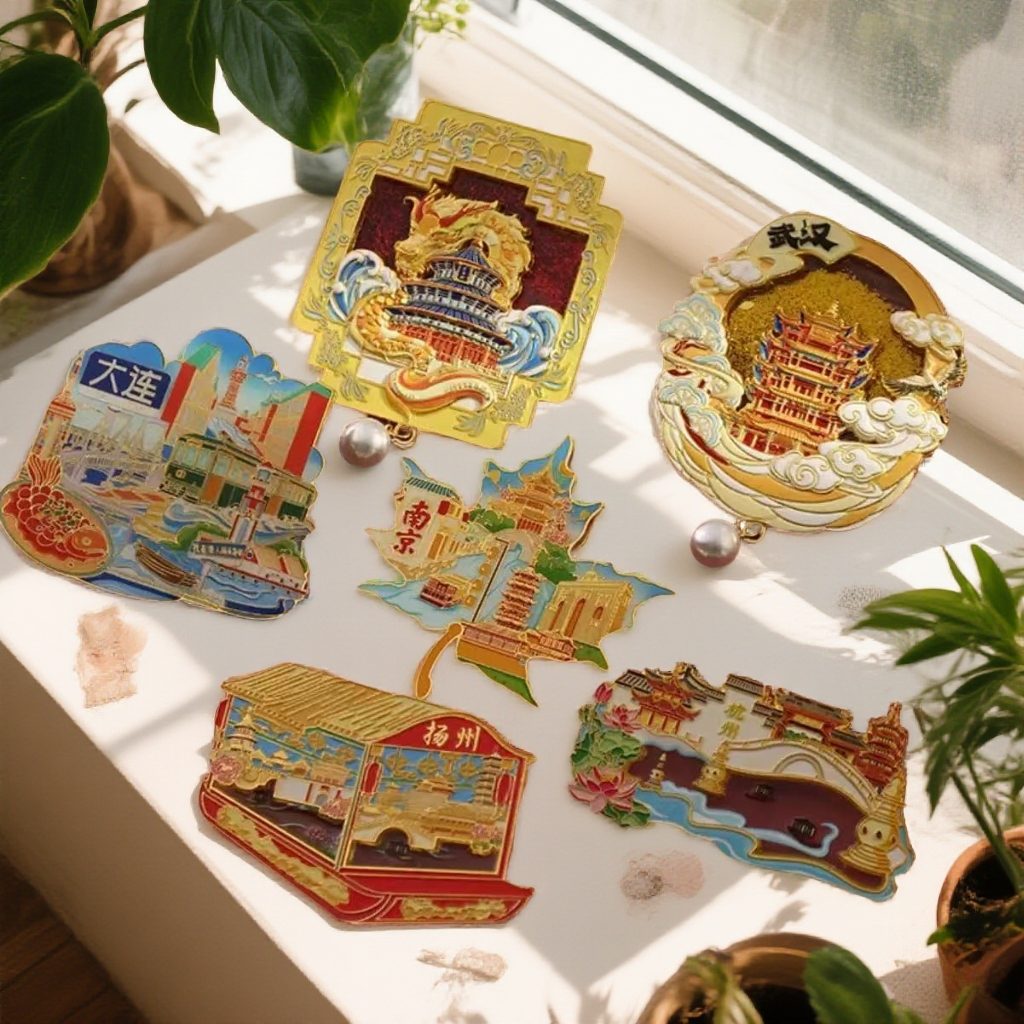 【直播拆金属款】 全国著名景点文创城市金属冰箱贴（中转专属）